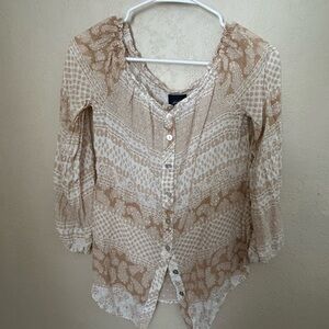 Daytrip Tan Blouse